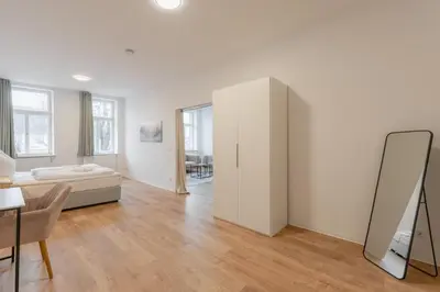 Küche/Küchenzeile in der Unterkunft City Apartment Zentral in Fußgängerzone, 3 Schlafzimmer, 6 Personen