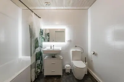 Ein Badezimmer in der Unterkunft City Apartment Zentral in Fußgängerzone, 3 Schlafzimmer, 6 Personen