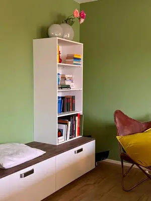 Die Bibliothek in der Ferienwohnung
