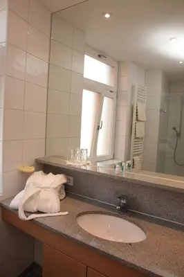 Ein Badezimmer in der Unterkunft Gasthof Hotel Bauer