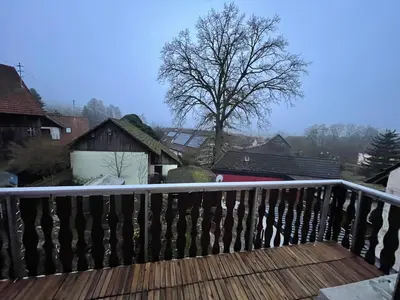 Ein Balkon oder eine Terrasse in der Unterkunft Ferienwohnung Matthias Lang