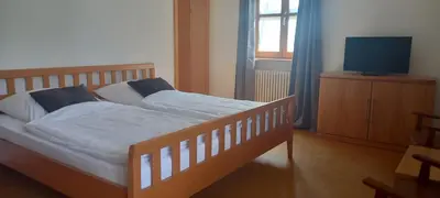 Ein Bett oder Betten in einem Zimmer der Unterkunft Goldsteig 3 - Doppelzimmer