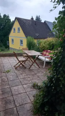 Das Gebäude in dem sich das Privatzimmer befindet