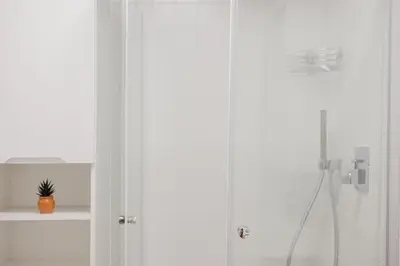 Ein Badezimmer in der Unterkunft Stilvolles Wohnen am Ziegeltor - Für Gruppen, Pärchen und Singles