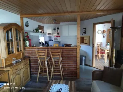 Ein Sitzbereich in der Unterkunft Haus Sonneneck 1