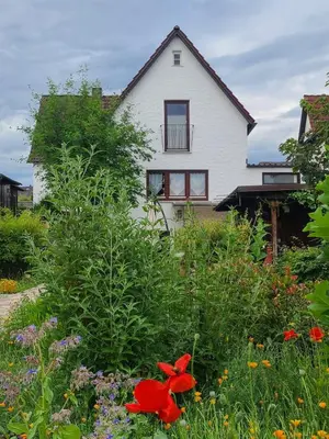 Ein Garten an der Unterkunft Moserhaus Kulmbach - 80 qm eigenes Haus