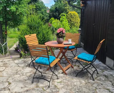 Ein Garten an der Unterkunft Moserhaus Kulmbach - 80 qm eigenes Haus