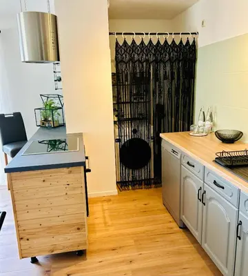 Küche/Küchenzeile in der Unterkunft Das Auental-Appartment