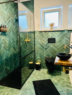 Ein Badezimmer in der Unterkunft Das Auental-Appartment