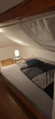 Ein Bett oder Betten in einem Zimmer der Unterkunft Fewo Jura Hills