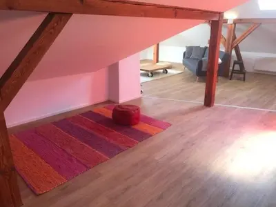 Ein Bett oder Betten in einem Zimmer der Unterkunft Fewo Jura Hills