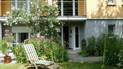 Ein Garten an der Unterkunft Ferienwohnung Westiner