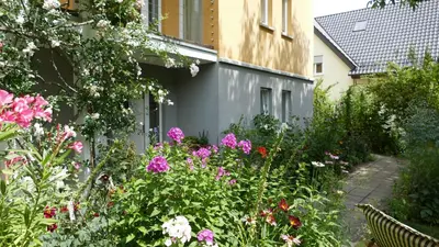 Ein Garten an der Unterkunft Ferienwohnung Westiner