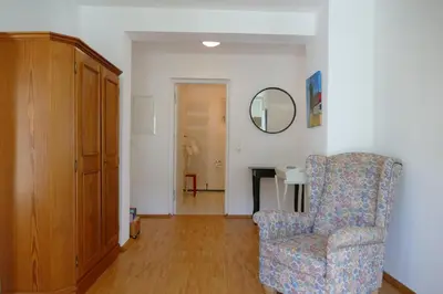 Ein Sitzbereich in der Unterkunft Ferienwohnung Westiner