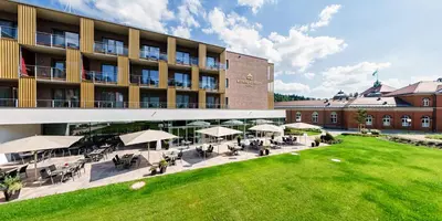 Ein Garten an der Unterkunft Hotel König Albert