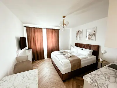 Ein Bett oder Betten in einem Zimmer der Unterkunft Sali Homes - Wahnfried No 6