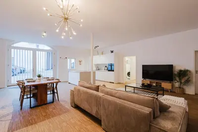 TV/Unterhaltungsangebot in der Unterkunft Boho Loft Apartment am Ziegeltor