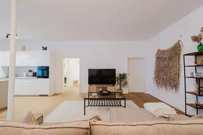 TV/Unterhaltungsangebot in der Unterkunft Boho Loft Apartment am Ziegeltor