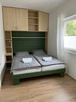 Ein Bett oder Betten in einem Zimmer der Unterkunft Steinwald-Zeit