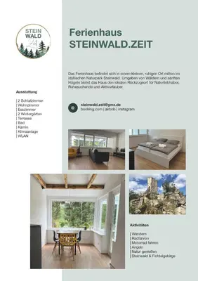 Grundriss der Unterkunft Steinwald-Zeit