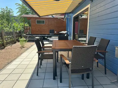 Ein Patio oder anderer Außenbereich in der Unterkunft Seetraum