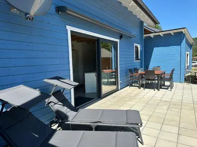 Ein Balkon oder eine Terrasse in der Unterkunft Seetraum