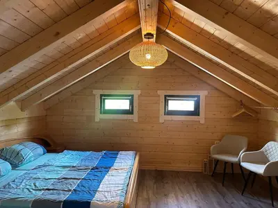 Ein Bett oder Betten in einem Zimmer der Unterkunft Seetraum