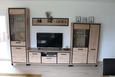 TV/Unterhaltungsangebot in der Unterkunft Ferienwohnung Am Blauen Hügel in Eckersdorf