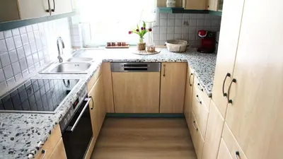 Küche/Küchenzeile in der Unterkunft Ferienwohnung Am Blauen Hügel in Eckersdorf