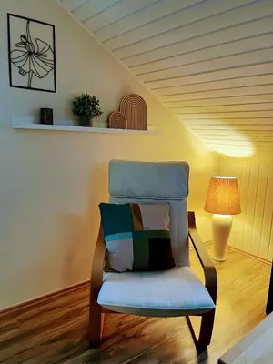 Ein Sitzbereich in der Unterkunft Haus Meiler