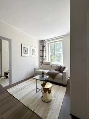 Ein Sitzbereich in der Unterkunft Wagner Suite Bayreuth Ideal für Festspielgäste