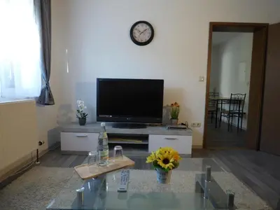 TV/Unterhaltungsangebot in der Unterkunft Ferienwohnung Jedermann
