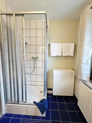 Ein Badezimmer in der Unterkunft Rad und Rudel Ferienwohnung