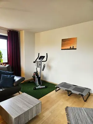 Das Fitnesscenter und/oder die Fitnesseinrichtungen in der Unterkunft Rad und Rudel Ferienwohnung