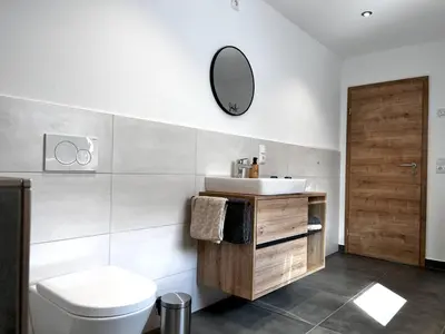 Ein Badezimmer in der Unterkunft Ferienwohnung Naturtraum