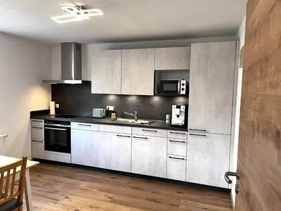 Küche/Küchenzeile in der Unterkunft Ferienwohnung Naturtraum