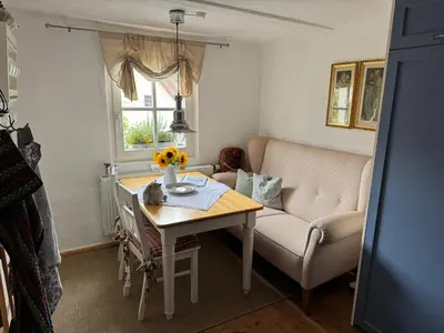 Ein Sitzbereich in der Unterkunft CottageCreek