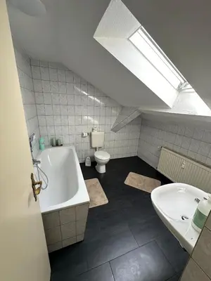 Ein Badezimmer in der Unterkunft Appartment mit Aussicht 