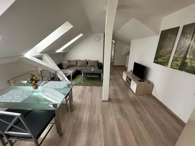 TV/Unterhaltungsangebot in der Unterkunft Appartment mit Aussicht 