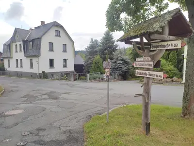 Das Gebäude in dem sich die Ferienwohnung befindet