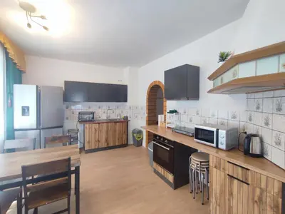 Küche/Küchenzeile in der Unterkunft Haus 