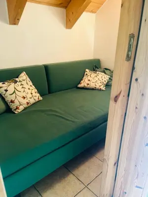 Ein Sitzbereich in der Unterkunft Ferienwohnung Kern