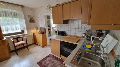 Küche/Küchenzeile in der Unterkunft Das kleine Anders