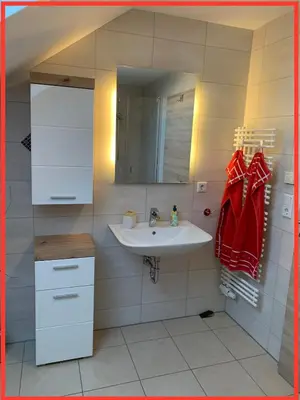 Ein Badezimmer in der Unterkunft Husky-Hof