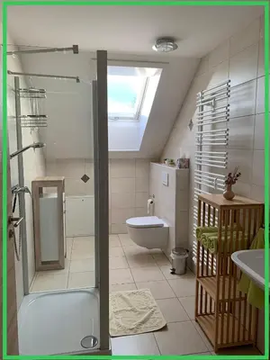 Ein Badezimmer in der Unterkunft Husky-Hof