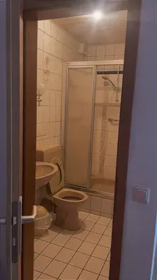 Ein Badezimmer in der Unterkunft Gasthof-Pension Silberhaus