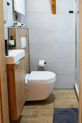 Ein Badezimmer in der Unterkunft Pirker Anden Chalet