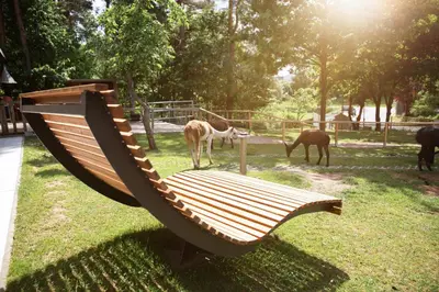 Ein Garten an der Unterkunft Pirker Anden Chalet