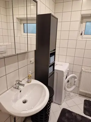 Ein Badezimmer in der Unterkunft Burgblick