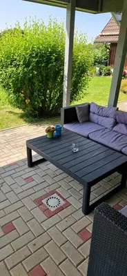 Ein Garten an der Unterkunft Burgblick